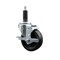 Service Caster 4'' SS Phenolic Swivel 1'' Expanding Stem Caster with Brake SCC-SSEX20S414-PHS-TLB-1 - alternate 1